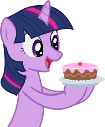 Size: 6439x7807 | Tagged: safe, artist:iaomai, twilight sparkle, pony, unicorn, g4, absurd resolution, cake, female, food, mare, simple background, solo, transparent background, unicorn twilight