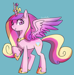 Size: 1660x1678 | Tagged: safe, artist:sharmie, princess cadance, pony, g4, female, solo