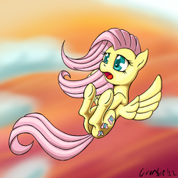 Size: 1200x1200 | Tagged: safe, artist:crombiettw, fluttershy, pony, g4, female, solo