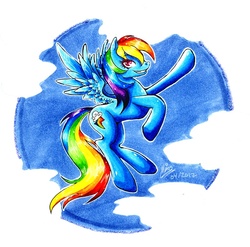 Size: 800x791 | Tagged: safe, artist:memokkeen, rainbow dash, g4, grin, smiling