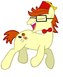 Size: 809x988 | Tagged: safe, artist:doctorxfizzle, oc, oc only, bowtie, doctor xfizzle, fez, glasses, hat