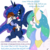 Size: 900x900 | Tagged: safe, artist:gavalanche, pipsqueak, princess celestia, princess luna, alicorn, earth pony, pony, g4, colt, dialogue, female, foal, male, ship:lunapip, shipping, shipping denied, simple background, straight, transparent background