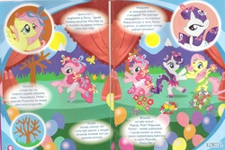 Size: 1660x1108 | Tagged: safe, fluttershy, pinkie pie, rarity, g4, official, polish