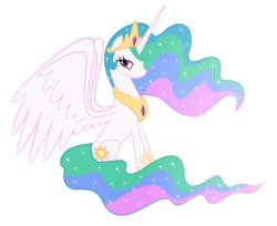 Size: 6757x5523 | Tagged: safe, artist:psyxofthoros, princess celestia, alicorn, pony, g4, absurd resolution, female, mare, simple background, solo, transparent background, vector