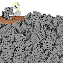 Size: 416x416 | Tagged: safe, derpy hooves, pegasus, pony, animated, computer, derpy hooves tech support, female, mare, reaction image, solo