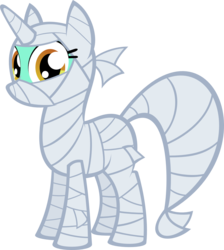 Size: 1341x1500 | Tagged: safe, artist:kalleflaxx, lyra heartstrings, pony, g4, .svg available, costume, female, mummy, nightmare night, simple background, solo, transparent background, vector