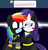 Size: 1248x1300 | Tagged: safe, artist:blackbewhite2k7, rainbow dash, rarity, pegasus, pony, unicorn, ask the gothamville sirens, g4, batman, batmare, catmare, catwoman, crossover, duo, female, lesbian, mare, parody, ship:raridash, shipping, tumblr