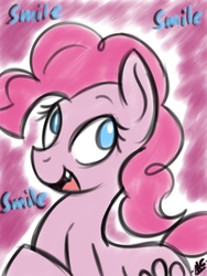 Size: 1500x2000 | Tagged: safe, artist:microgrid, pinkie pie, earth pony, pony, g4, female, solo