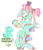 Size: 1221x1429 | Tagged: artist needed, safe, lyra heartstrings, pinkie pie, pony, unicorn, g4, chair, cup, doll, female, hat, plushie, plushie hat, ponies riding ponies, pony hat, riding, simple background, sitting, solo, white background