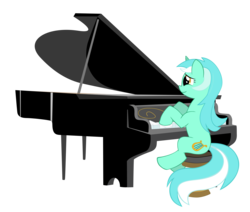 Size: 3851x3263 | Tagged: dead source, safe, artist:alanjcastonguay, lyra heartstrings, pony, g4, female, high res, musical instrument, piano, simple background, solo, transparent background, vector