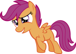 Size: 4655x3339 | Tagged: safe, artist:baumkuchenpony, scootaloo, pegasus, pony, g4, female, filly, simple background, solo, transparent background, vector