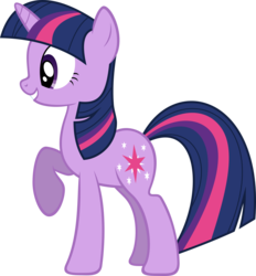 Size: 3487x3756 | Tagged: safe, artist:baumkuchenpony, twilight sparkle, pony, unicorn, a friend in deed, g4, female, high res, mare, raised hoof, simple background, smiling, solo, transparent background, unicorn twilight, vector