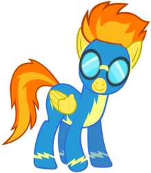 Size: 4430x5063 | Tagged: safe, artist:baumkuchenpony, spitfire, pegasus, pony, g4, hurricane fluttershy, .svg available, absurd resolution, clothes, goggles, show accurate, simple background, transparent background, uniform, vector, wonderbolts, wonderbolts uniform