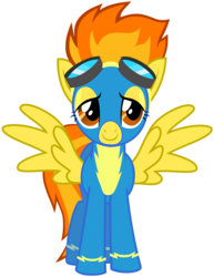 Size: 3871x5009 | Tagged: safe, artist:baumkuchenpony, spitfire, pegasus, pony, .svg available, absurd resolution, clothes, female, goggles, mare, show accurate, simple background, transparent background, uniform, vector, wonderbolts, wonderbolts uniform