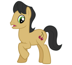 Size: 4000x3600 | Tagged: safe, artist:adamlhumphreys, cherry cola, cherry fizzy, earth pony, pony, g4, background pony, cropped, male, simple background, solo, stallion, transparent background, vector