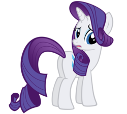 Size: 4000x3600 | Tagged: safe, artist:adamlhumphreys, rarity, pony, unicorn, g4, butt, female, looking back, mare, plot, simple background, solo, transparent background, vector