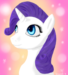 Size: 1500x1650 | Tagged: safe, artist:stampede, rarity, pony, g4, smiling, solo
