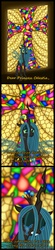 Size: 1580x7180 | Tagged: safe, artist:adamlhumphreys, queen chrysalis, changeling, changeling queen, g4, christianity, comic, conversion, cross, crying, female, religion, stained glass