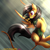 Size: 1600x1600 | Tagged: safe, artist:spittfireart, daring do, pegasus, pony, g4, action pose, female, rope, solo, swinging