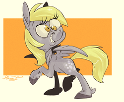 Size: 700x578 | Tagged: safe, artist:frostadflakes, derpy hooves, pegasus, pony, g4, female, mare, solo, twisted neck