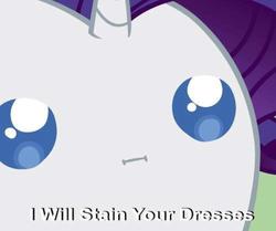 Size: 960x804 | Tagged: safe, rarity, pony, g4, :i, caption, chubbie, solo, wut face