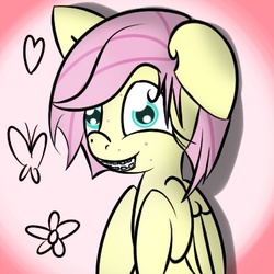 Size: 400x400 | Tagged: safe, artist:kryptchild, fluttershy, g4, acne, adorkable, braces, cute, dork, photo, teenager