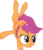 Size: 3286x3822 | Tagged: safe, artist:justablankflank, scootaloo, pony, g4, female, handstand, high res, open mouth, simple background, solo, transparent background, upside down
