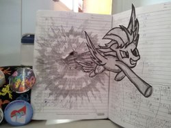 Size: 1920x1440 | Tagged: safe, rainbow dash, g4, papercraft, photo, sonic rainboom