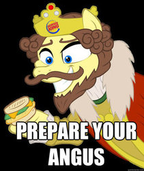 Size: 262x310 | Tagged: safe, burger king, caption, creepy, greatest internet moments, ponified, prepare your anus, pun, sandwich