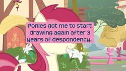 Size: 1280x720 | Tagged: safe, artist:ponyconfessions, roseluck, g4, meta, pony confession, text