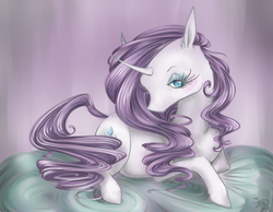 Size: 900x700 | Tagged: safe, artist:dead-groupie, rarity, pony, g4, female, prone, solo