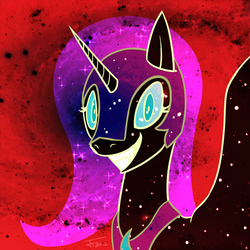 Size: 500x500 | Tagged: safe, artist:jasentamiia, nightmare moon, pony, g4, female, solo