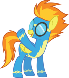 Size: 900x1022 | Tagged: safe, artist:fureox, spitfire, pegasus, pony, g4, female, goggles, mare, show accurate, simple background, solo, transparent background, wonderbolts uniform