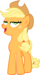 Size: 675x1280 | Tagged: safe, artist:kannatc, applejack, earth pony, pony, g4, ahegao, faic, female, open mouth, solo, tongue out