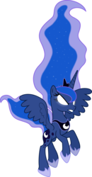 Size: 4065x7791 | Tagged: dead source, safe, artist:hawk9mm, princess luna, alicorn, pony, g4, absurd resolution, female, glowing eyes, mare, simple background, solo, transparent background, vector