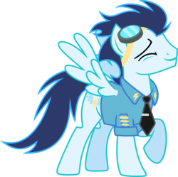 Size: 6157x6130 | Tagged: safe, artist:hawk9mm, soarin', pony, g4, absurd resolution, goggles, male, simple background, solo, transparent background, vector, wonderbolts dress uniform