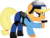 Size: 900x675 | Tagged: safe, artist:hivelordlusa, applejack, earth pony, pony, g4, barney calhoun, clothes, female, half-life, half-life: equestria, mare, parody, simple background, solo, transparent background