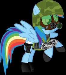 Size: 839x952 | Tagged: safe, artist:hivelordlusa, rainbow dash, g4, adrian shephard, crossover, h.e.c.u., half-life, half-life: equestria, half-life: opposing force, soldier