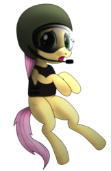 Size: 800x1235 | Tagged: safe, artist:navybrony, fluttershy, pegasus, pony, g4, battletech, crossover, female, mare, mechwarrior, simple background, solo, transparent background