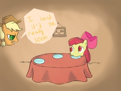 Size: 1600x1200 | Tagged: safe, artist:slowter1134, apple bloom, applejack, g4