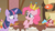 Size: 500x277 | Tagged: safe, screencap, pinkie pie, twilight sparkle, earth pony, unicorn, g4, crown, duo, duo female, female, jaw drop, jewelry, open mouth, regalia, youtube caption