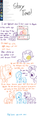 Size: 1280x4343 | Tagged: safe, artist:dtcx97, apple bloom, applejack, rainbow dash, rarity, earth pony, pony, g4, ask, baby, baby pony, filly, foal, the cutie mark diaries, tumblr