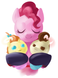 Size: 600x800 | Tagged: safe, artist:stupjam, pinkie pie, pound cake, pumpkin cake, g4, crossover, simple background, team fortress 2, transparent background