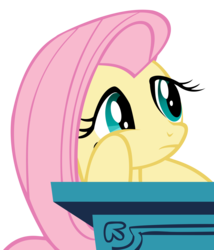 Size: 3152x3687 | Tagged: source needed, safe, fluttershy, g4, high res, podium, simple background, transparent background, vector