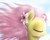 Size: 1000x800 | Tagged: dead source, safe, artist:mlpanon, fluttershy, pony, g4, blushing, bust, cute, eyes closed, female, flower in hair, portrait, profile, shyabetes, solo, windswept mane