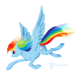 Size: 1700x1700 | Tagged: safe, artist:dalagar, rainbow dash, pegasus, pony, g4, female, mare, solo