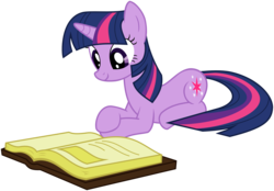 Size: 2979x2077 | Tagged: safe, artist:takua770, twilight sparkle, pony, unicorn, g4, book, egghead, female, high res, mare, reading, simple background, solo, svg, transparent background, unicorn twilight, vector