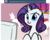 Size: 662x526 | Tagged: safe, artist:ruby-sunrise, rarity, ask gamer rarity, g4, ask, sapphire eye rarity