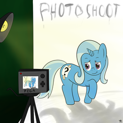 Size: 900x900 | Tagged: safe, artist:php192, trixie, pony, unicorn, g4, camera, female, mare, photo shoot