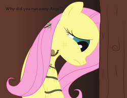 Size: 900x695 | Tagged: safe, artist:nighttactician, fluttershy, snail, g4, depressed, gravity falls, male, sad, time traveler's pig, wingless